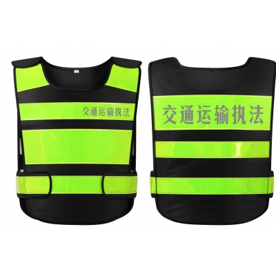 高檔熱熔壓字反光安全背心交通反光衣高速安全服